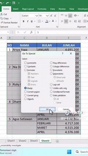 Cara Copy Paste Data Cepat di Excel