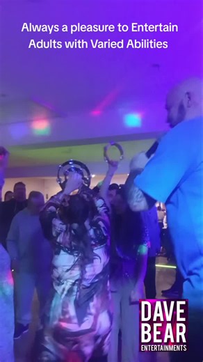 Dave Bear hosting a Party for Adults with Varied Abilities #partytime #fyp #familyparty