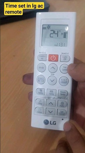How to set lg ac remote clock time ⌚⌚
