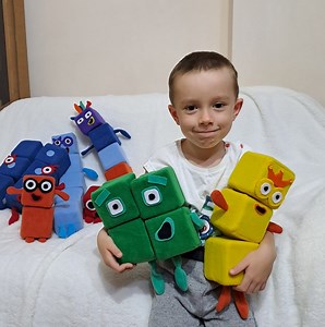 Numberblocks Plush Toy Set: Soft Math Learning Cubes, 3" Square - Etsy