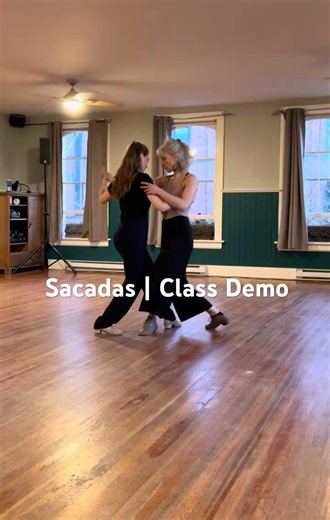 Sacadas in Argentine Tango I Class Demonstration by Lya Elcagu