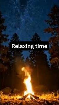 Cozy Campfire under the Stars: Relaxing Crackling Fire Sounds for Deep Sleep