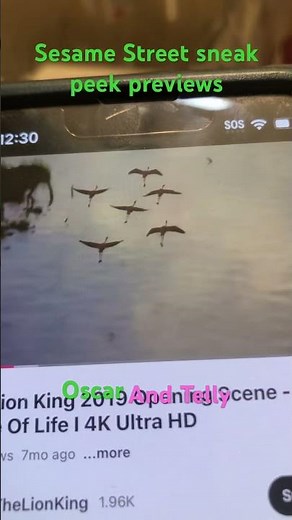 Sesame Street sneak peek previews the lion king 🦁 👑 2019 Oscar and Telly