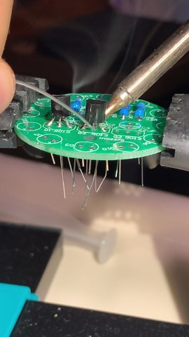 Solder sticks to the iron tip and won’t stay on the pad