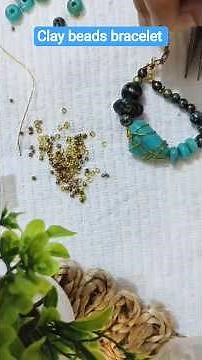 clay beads bracelet #diy#viral #Handmade #creative