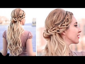 Half up half down hairstyles with curls for party/prom/wedding ❤ Medium/long hair tutorial