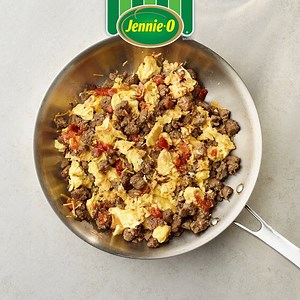 14 reactions | JENNIE-O® turkey sausage, scrambled eggs and melted cheese rolled up in a burrito shell just in time for breakfast: https://www.jennieo.com/recipes/turkey-sausage-breakfast-burrito/ | Jennie-O | Facebook