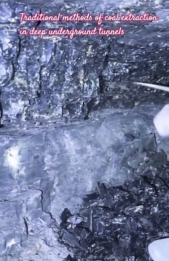 Manual Coal Mining Deep Underground Tunnels | Black Gold Extraction