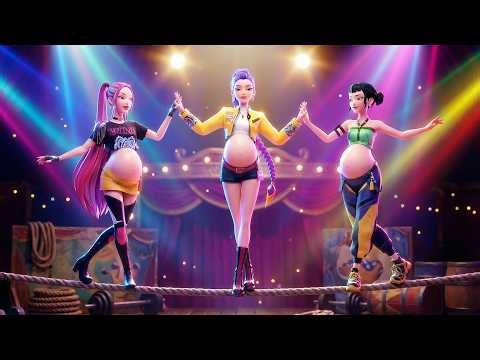 Demon Hunters Kpop Songs: LIGHTS ON ME (MV) | Pregnant CIRCUS PERFORMANCE Version 🎪✨