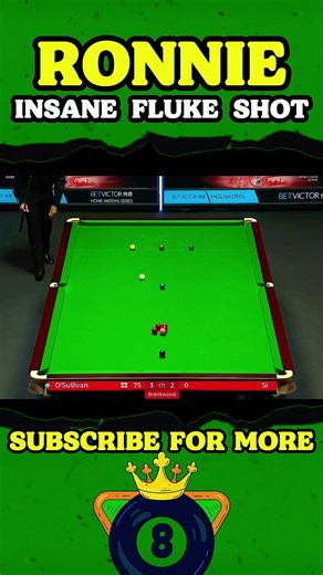 Ronnie’s INSANE Fluke Shot 🤯🎱#snooker #shorts