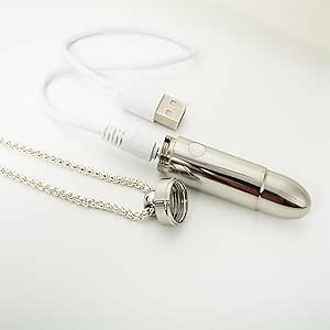 10 Mode Silicone Bullet Vibrator - G-spot Bullet Vibrator for Nipple and Clitoral Stimulation - Very Suitable for Female Sexual Stimulation - Ideal Sex Toy (Silvery)