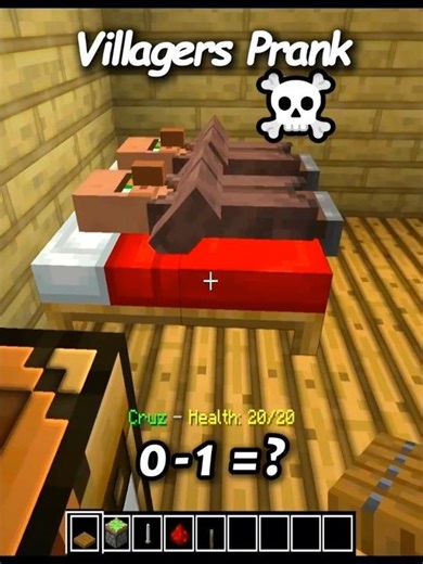 Villagers Prank in minecraft #minecraft #shorts