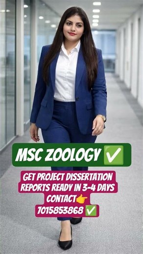 🔥Get Project Dissertation Reports ready in 3-4 days Contact👉7015853868 ✅ #msc #zoology #ignou #exam