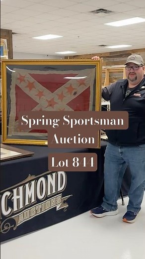 Rare Captured Confederate Battle Flag from the Civil War