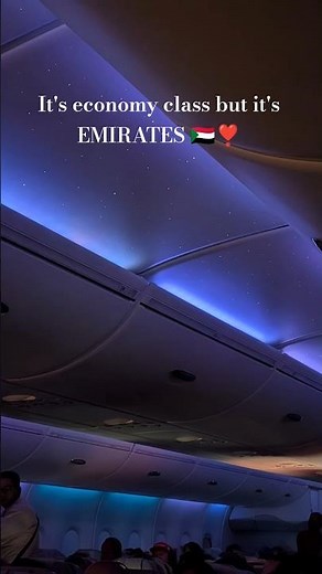 WHEN IT'S ECONOMY BUT IT'S EMIRATES ✈️ #Emirates #EK #economyclass