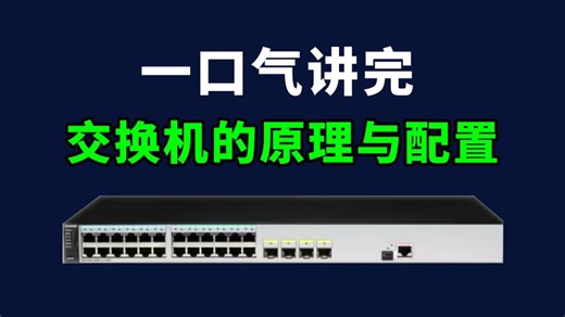 【网络技术】一口气讲完：交换机原理与配置，小白也能轻松学会~网络工程师教程