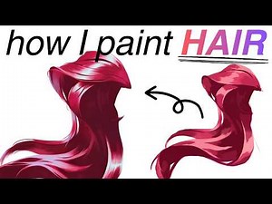This is how I paint HAIR (Digital Painting)