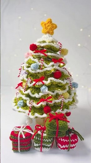 🎄Mini Crochet Christmas Tree with Decorations✨ | Cute Holiday Amigurumi #crochet #christmas