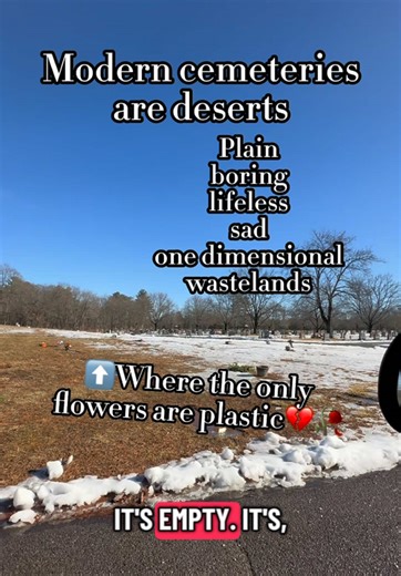 ‘Where the only flowers are plastic’ 😭💔🥀⚰️🪦 #cemetery #rant #RIP #garden #Nature