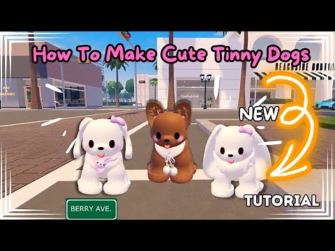 How To make CUTE TINY DOGS in Berry Avenue | How To Be A Dog In Berry Avenue