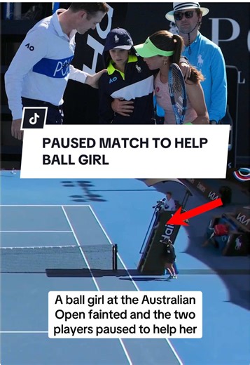 Tennis Players Pause Match to Assist Ball Girl in Sun