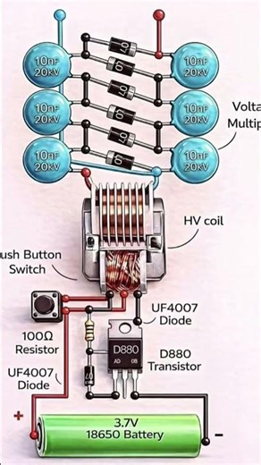 High voltage generator circuit diagram
