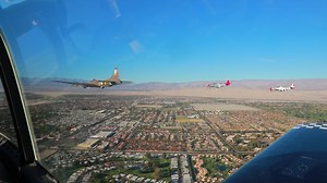10K views · 1.4K reactions | Movie Memphis Belle flying over Coachella Valley with "Bunny" and "Man O' War" as she makes her grand entrance to the Palm Springs Air Museum. PC: Warbird Photos Aviation Photography by Britt Dietz | Palm Springs Air Museum | Facebook