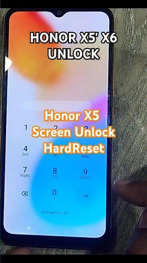 HONOR X5 HARD RESET