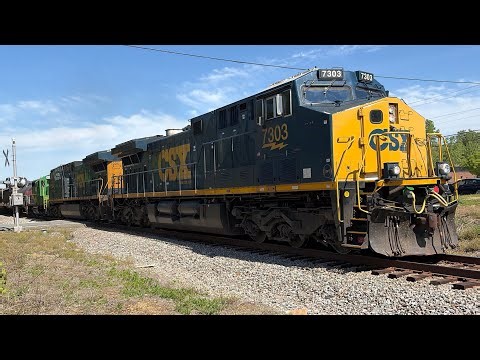 CSX 7303 leads a short M653 with friendly engineer!! 4-11-2026