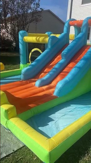 JOYLDIAS Inflatable Water Slide, Giant Water Park Bounce House