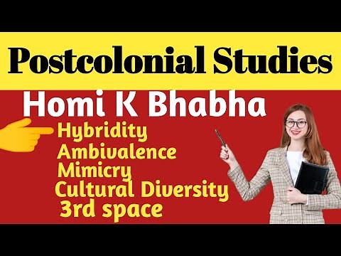 Homi K bhabha | Hybridity | Ambivalence | Mimicry | cultural diversity | 3rd Space