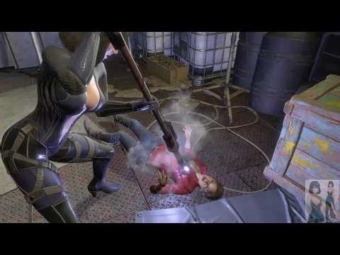 RE4 Remake Ryona Jacket Claire is shocked