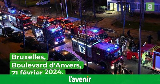 Énorme incendie chaussée d'Anvers à Bruxelles: 130 personnes évacuées