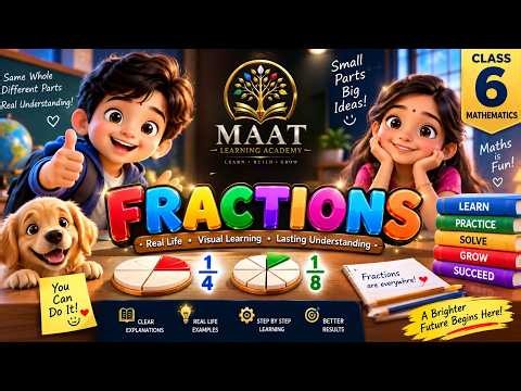 Fractions Made EASY! 🎯 | Class 6 Maths | MAAT Learning Academy