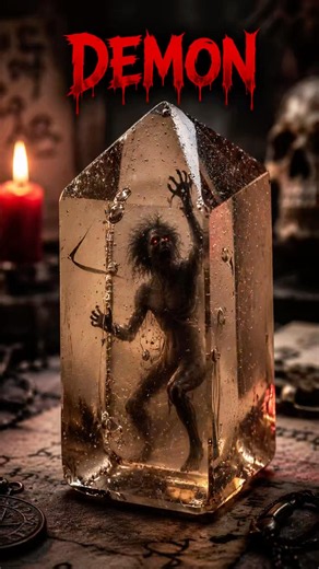 Real Demon in Glass 😨//#shorts #ytshorts