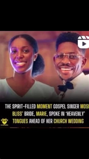 42K views · 979 reactions | The spirit-filled moment Gospel Singer Moses Bliss’ bride, Marie, spoke in ‘Heavenly’ tongues ahead of her Church Wedding : @bellanaijaweddings | Instablog9ja | Facebook
