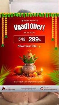 happy ugadi🥭 everyone| ap/tg ecet course at never ever price• unlock now