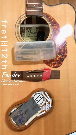 |:| Fender Classic Design CD-140SCE NAT ⚙️🔧 Setup #fender #fenderacoustic #fenderclassicdesign #fret12th #guitar #guitarrepair #acousticguitar #guitarsetup #musicshop #กีตาร์ #กีตาร์โปร่ง #กีตาร์โปร่งไปฝฟฟ้า 📱 line : fret12th 🇹🇭 fret|:|12th music shop & more