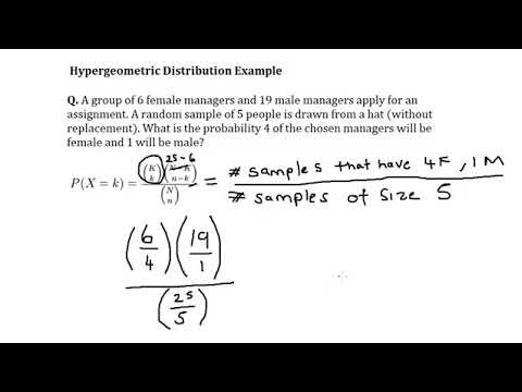 Hypergeometric Distribution Formula Example