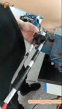 The video show how to install insulation piercing connector.