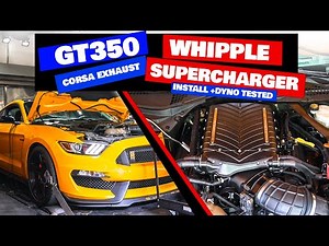 Shelby GT350 Gains 350 HP with Whipple Supercharger DYNO TESTED!!