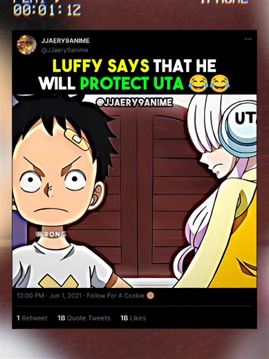 Luffy's Promise to Protect Uta