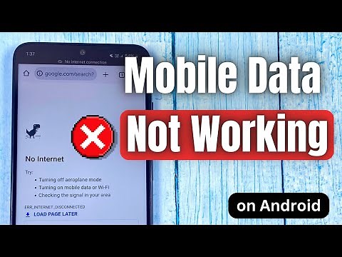 How to Fix Mobile Data Not Working | No Internet on Mobile Data