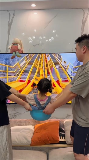 “Dad’s Free Swing Idea Worked 😂~mini wood toy-woodworking art skill/wood hand #shorts