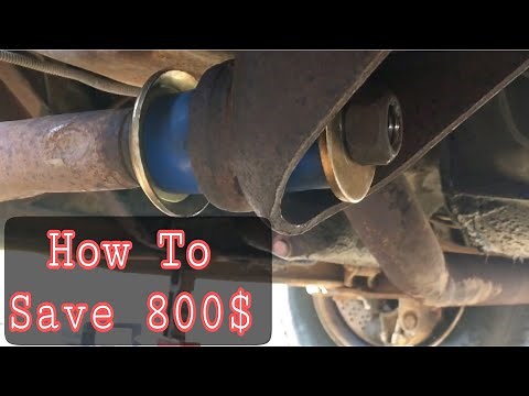 How to install Radius Arm Bushings on a Ford E350 Camper