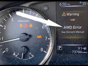 Nissan Rogue — “AWD Error / 4WD Error” Reset