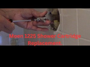 Replacing Moen 1225 Cartridge for Single Handle Showers/Faucets