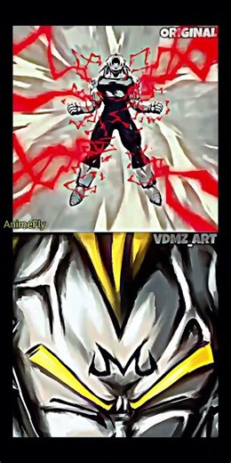 ULTRA MAJIN VEGETA FAN-MADE VS ORIGINAL INK BRUSH ANIMATIONS! #dragonballlegends #dblegends #dbl