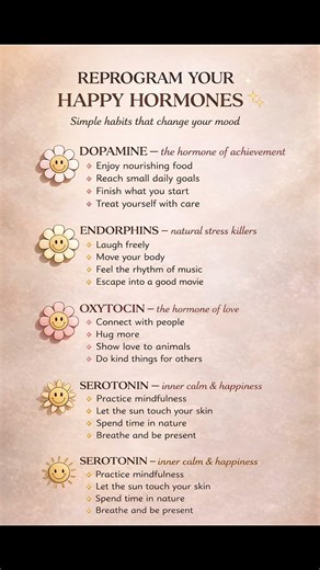 Reprogram Your Happy Hormones 💫 | Simple Habits for a Better Mood #happiness #psychologyfacts
