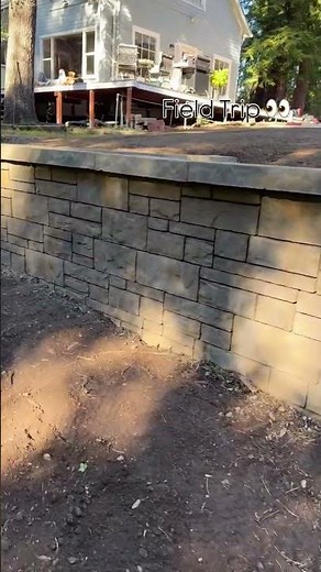 Belgard Tandem Ashlar Wall! 🏔️ Santa Cruz Mountains Install
